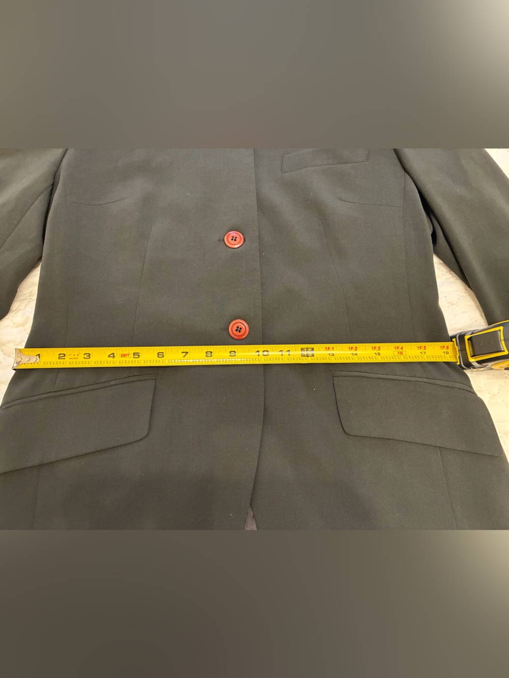 Vintage Thalian Dark Olive Green Women's Blazer - Picture 8 of 11